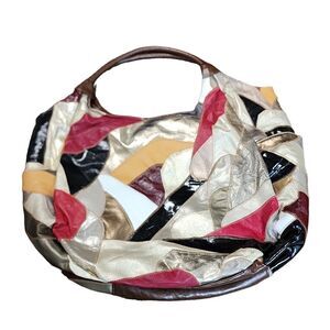 Vintage multicolor patchwork Hobo bag